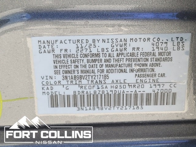 2026 Nissan Sentra S