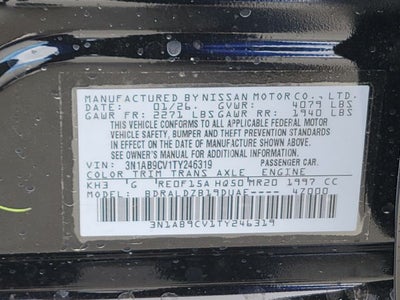 2026 Nissan Sentra SV