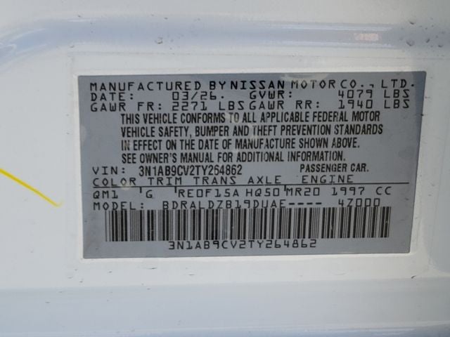 2026 Nissan Sentra SV