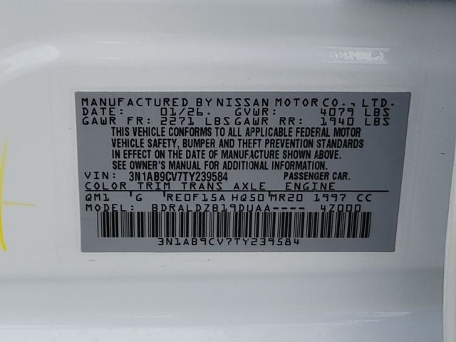 2026 Nissan Sentra SV