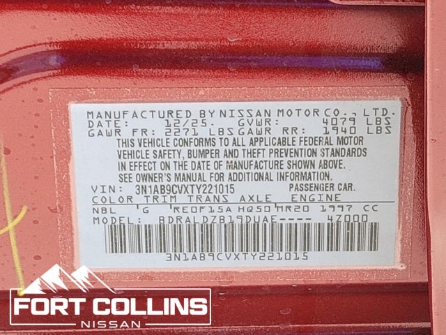 2026 Nissan Sentra SV