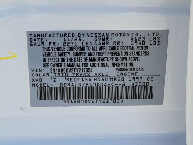 2026 Nissan Sentra SR