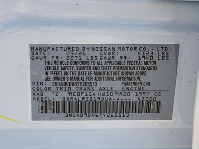 2026 Nissan Sentra SR