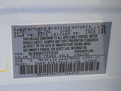 2026 Nissan Sentra SR
