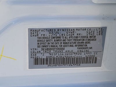 2026 Nissan Sentra SR