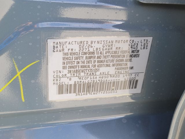 2026 Nissan Sentra SL