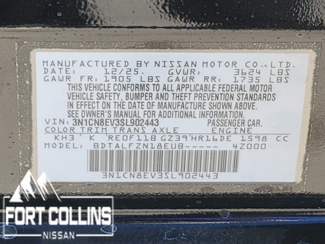 2025 Nissan Versa 1.6 SV