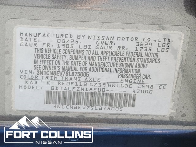 2025 Nissan Versa 1.6 SV