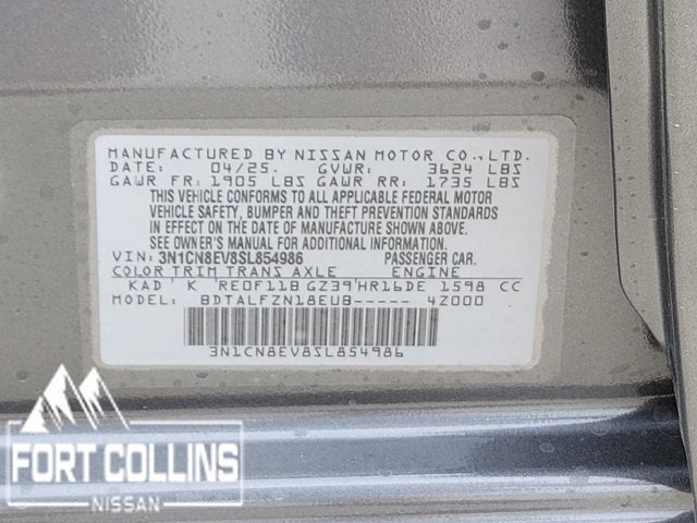 2025 Nissan Versa 1.6 SV