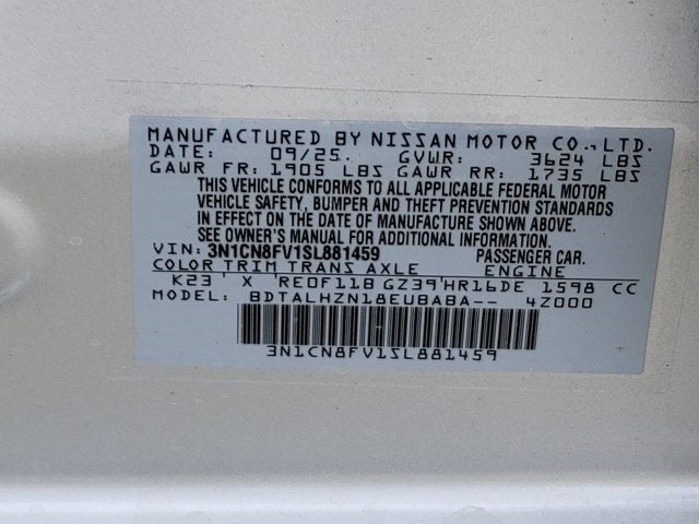 2025 Nissan Versa 1.6 SR