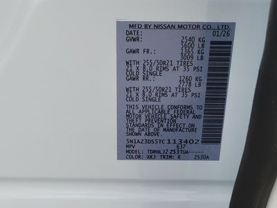 2026 Nissan Murano Platinum