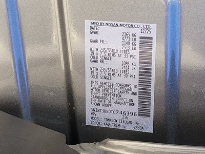 2026 Nissan Rogue SV DARK ARMOR