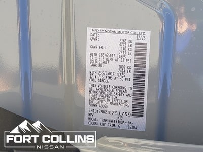 2026 Nissan Rogue Rock Creek