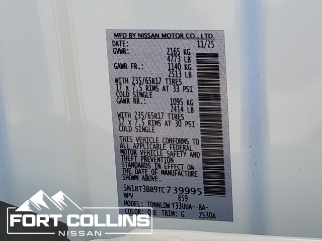 2026 Nissan Rogue Rock Creek