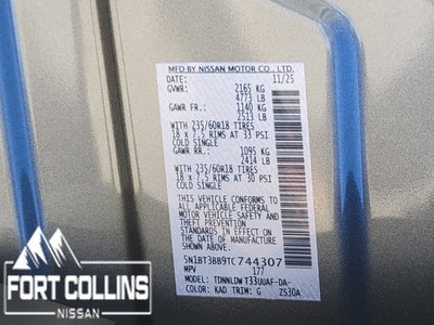 2026 Nissan Rogue SV