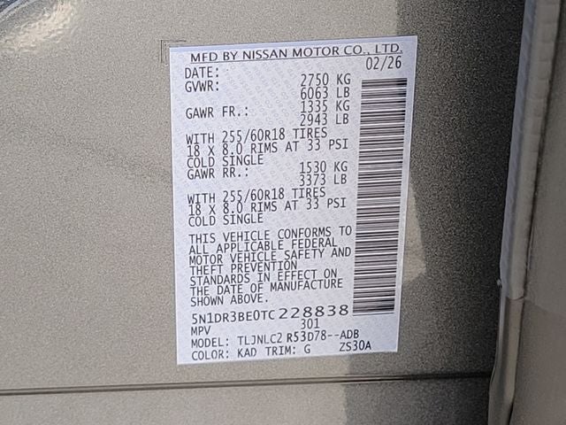 2026 Nissan Pathfinder SV