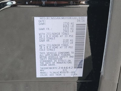 2026 Nissan Pathfinder SV