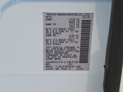 2026 Nissan Pathfinder SL