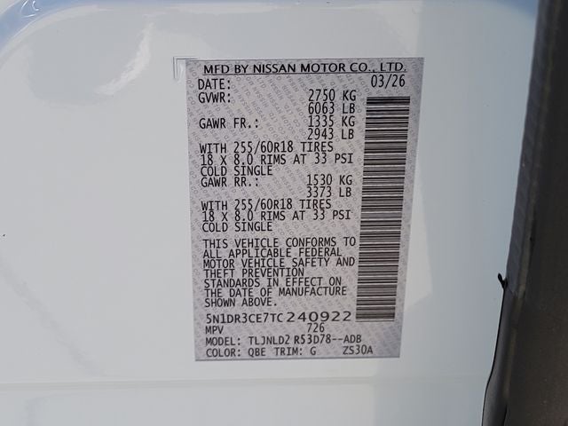 2026 Nissan Pathfinder SL