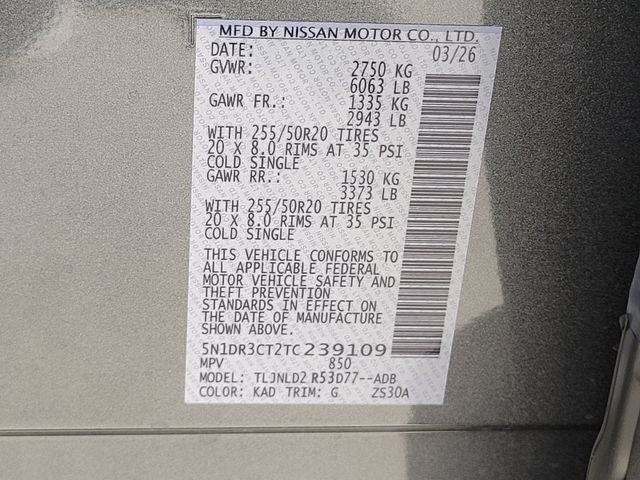 2026 Nissan Pathfinder SL