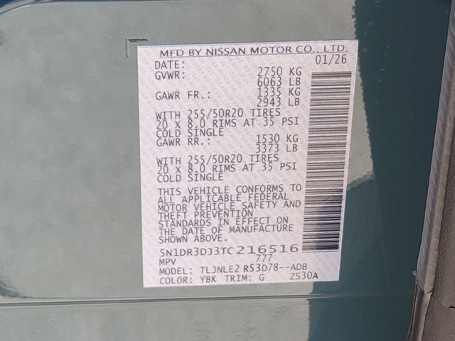 2026 Nissan Pathfinder Platinum