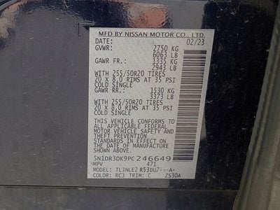 2023 Nissan Pathfinder Platinum