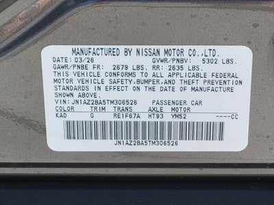 2026 Nissan Leaf S+