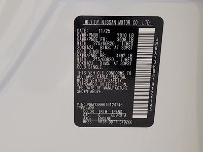 2026 Nissan Armada SL