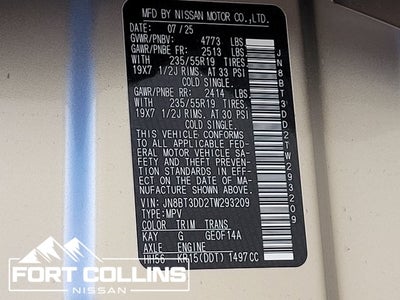 2026 Nissan Rogue Platinum