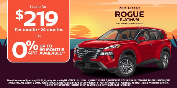 Big savings on 2023 Nissan Rogue